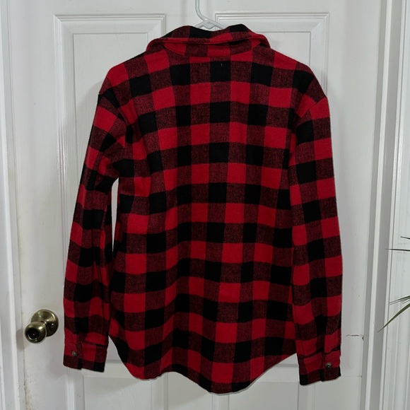 Simply Southern Buffalo Plaid Heavy Shirt Shacket Size Small - Picture 3 of 3